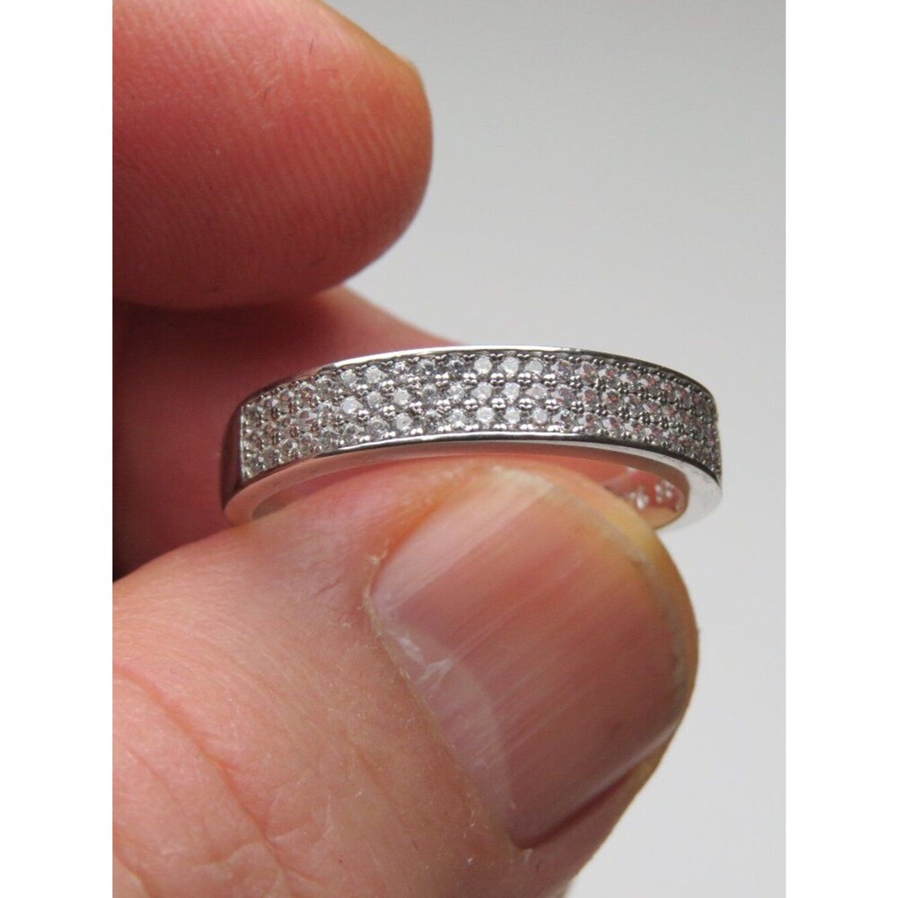 *925 Sterling Silver Diamond Band